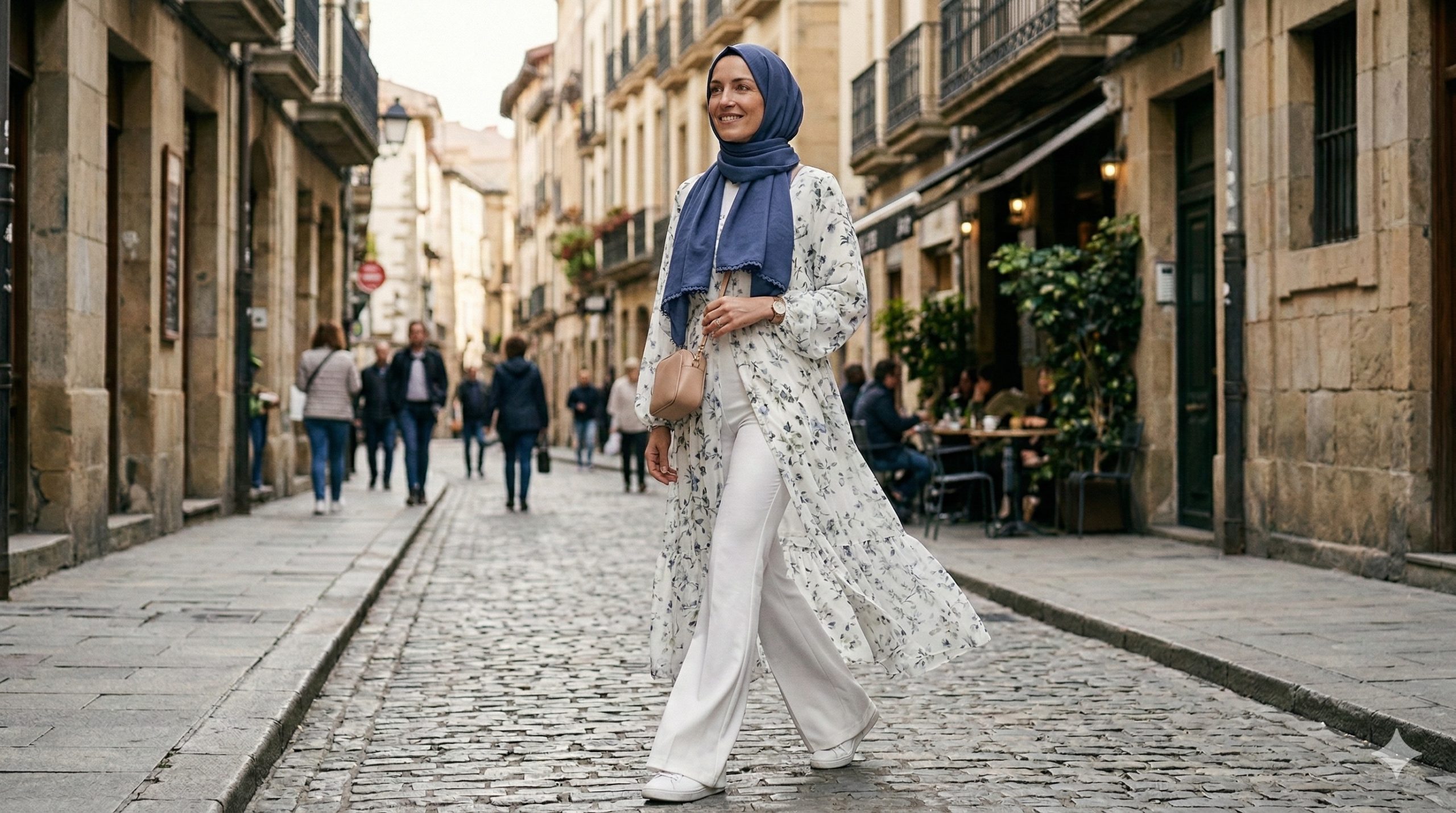 Tesettürlü Kadınlarda İspanyol Paça Kombini