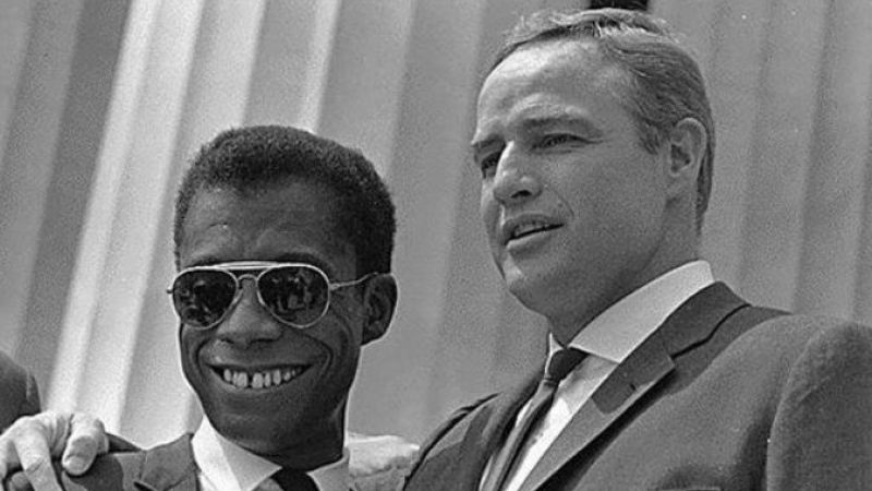 Marlon Brando ve Yazar James Baldwin (28 Ağustos 1963)