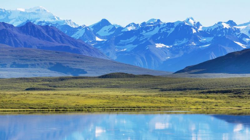Alaska'dan Dinginlik Veren Bir Manzara Resmi