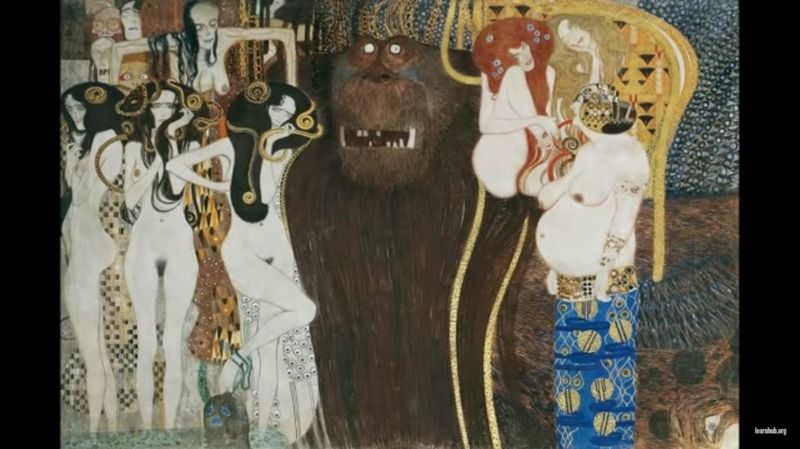 Gustav Klimt Beethoven Frizi