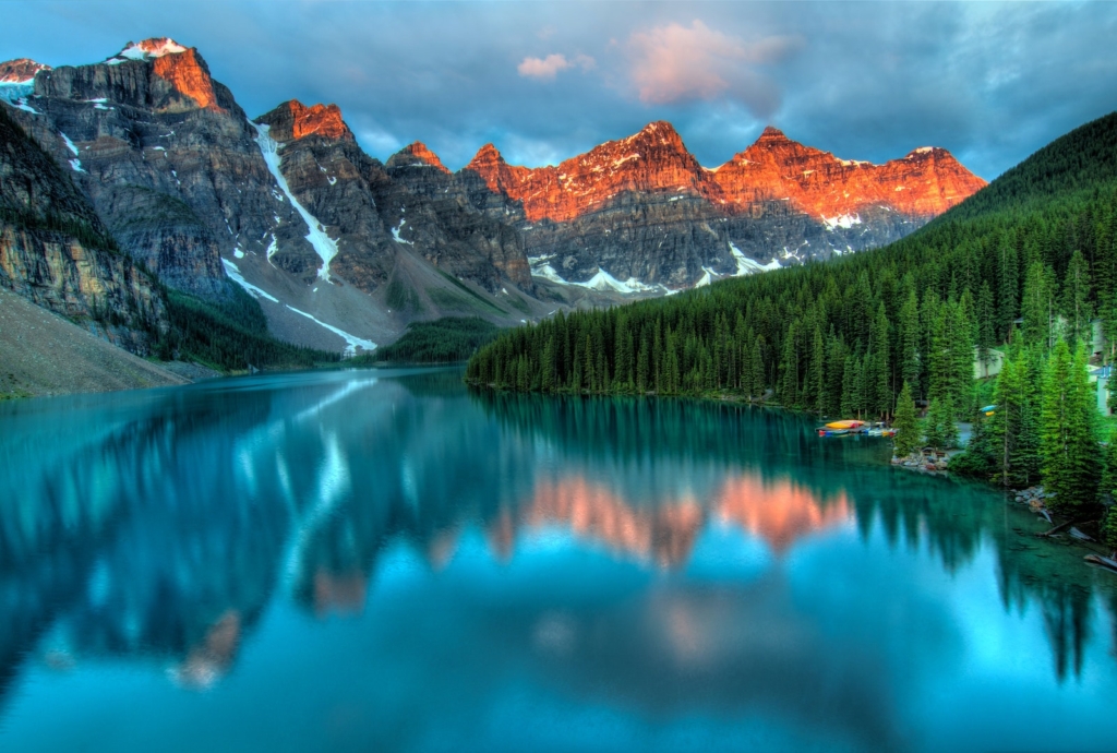 Rocky Mountains Lake and Mountain