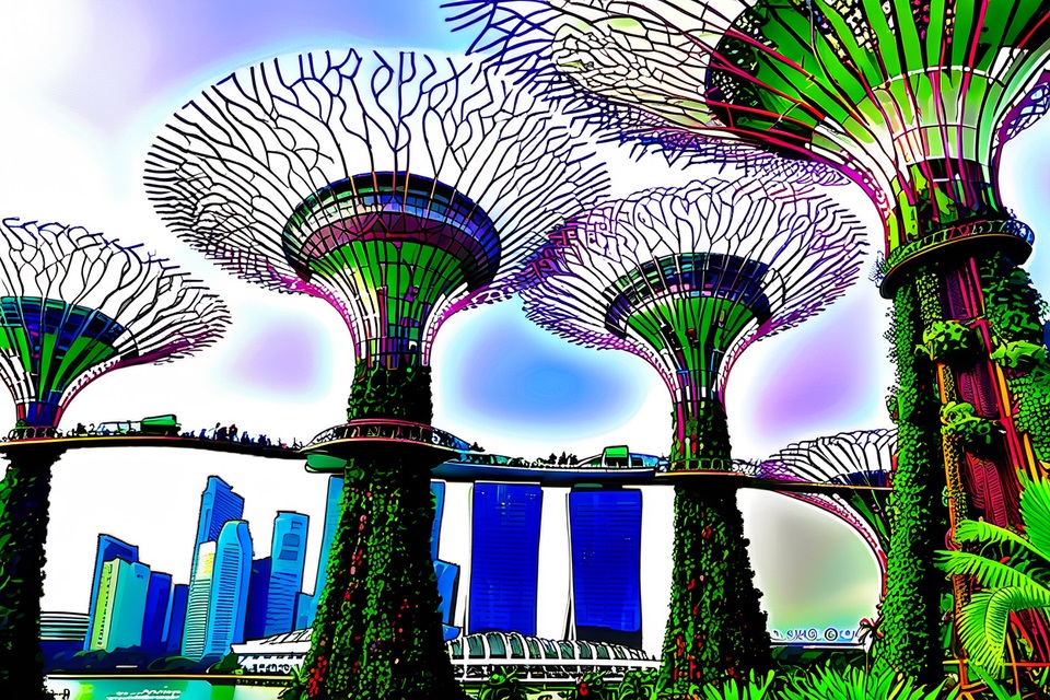 Kendi Ekosistemi Olan Yapay Bir Park Gardens by the Bay