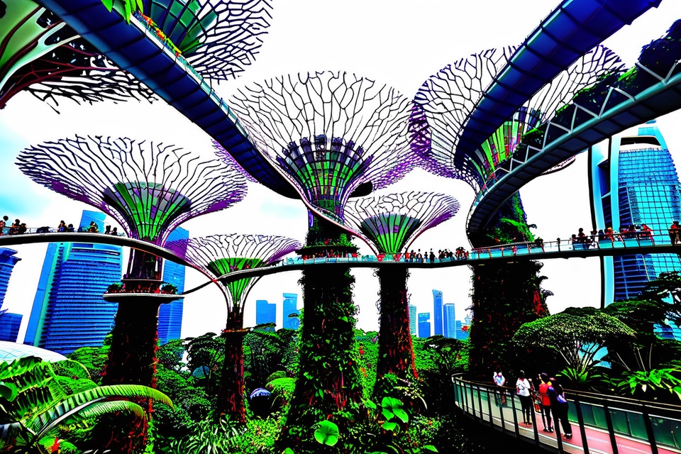 Singapur Gardens by the Bay Cloud Forest