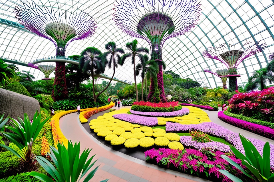 Singapur Gardens by the Bay Flower Dome