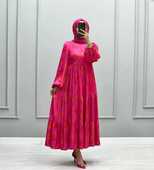 Her Mevsime Uygun Fuşya Şal Kombinleri!