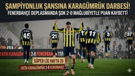 Fenerbahçe Zirvede Ağır Yara Aldı: Karagümrük: 2 – Fenerbahçe: 0 | Olimpiyat’ta 67 Yıllık Tarihi Tekerrür ve Namağlup Serinin Sonu