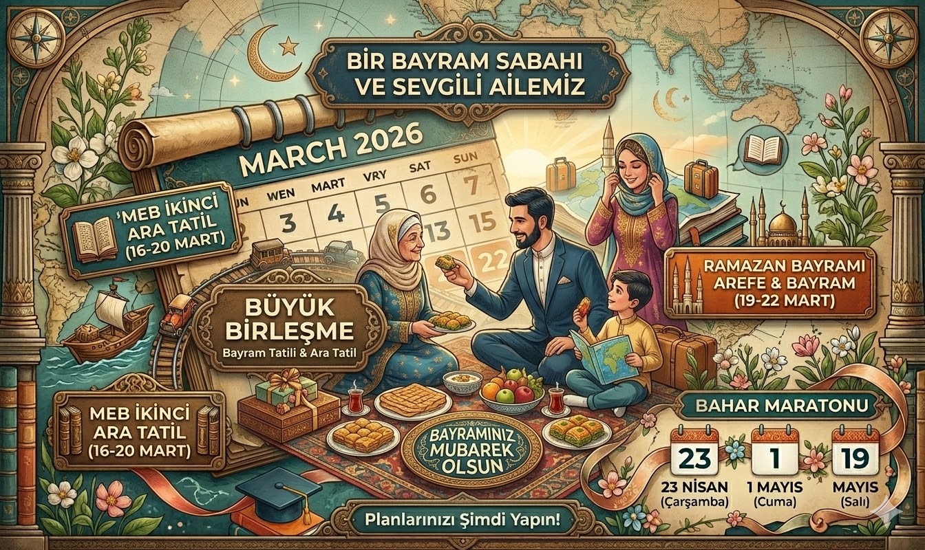 Ramazan Bayramı Tatili Ne Zaman? 2026 MEB Çalışma Takvimi ve 9 Günlük Tatil Detayları