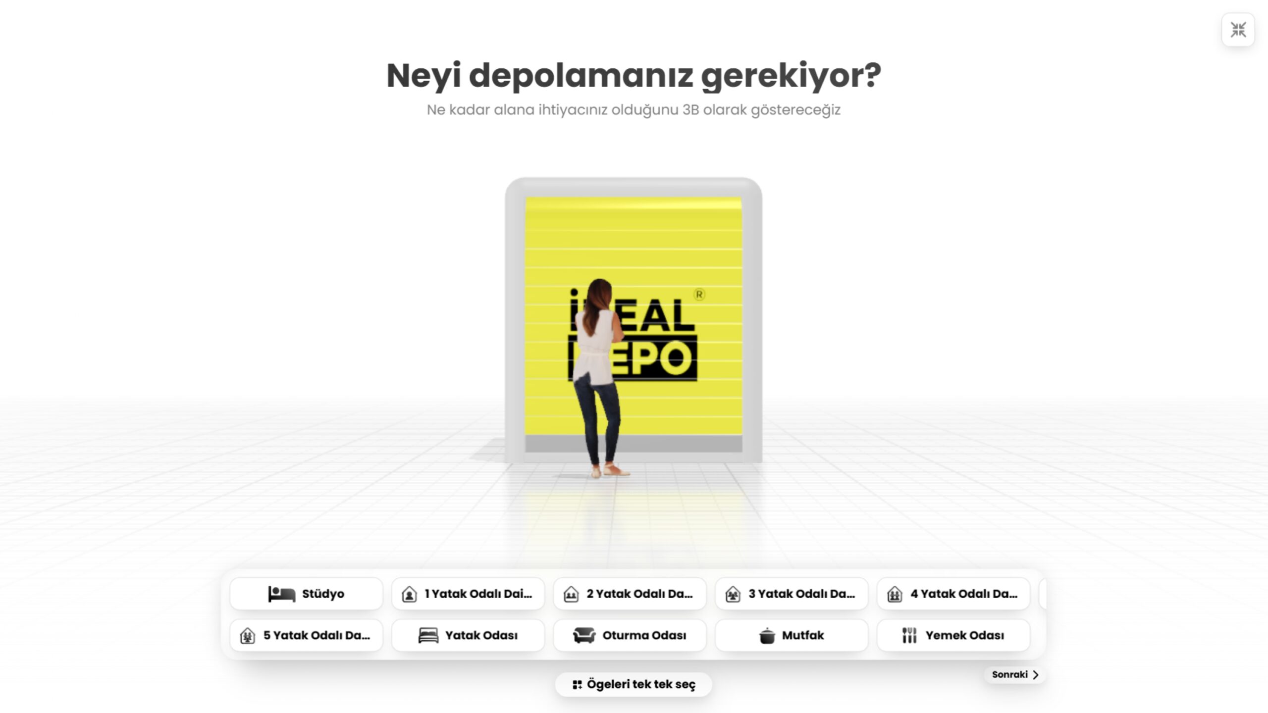 İdeal Depo 3D Hesaplama aracı ile şeffaf fiyatlandırma
