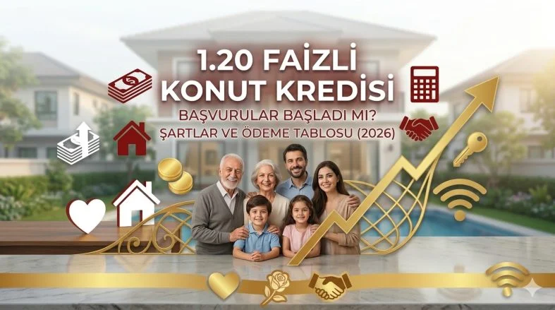 1.20 Faizli Konut Kredisi Başvuruları Başladı mı? İşte Şartlar ve Ödeme Tablosu (2026)