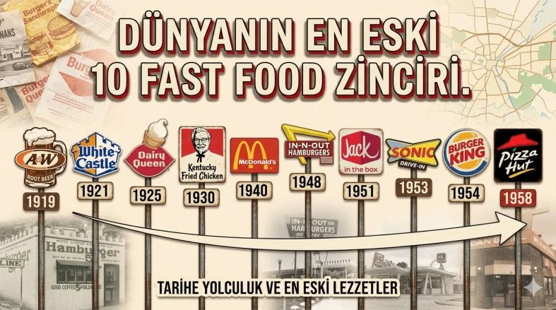Dünyanın En Eski 10 Fast Food Zinciri: Lezzet Dolu Bir Tarihçe