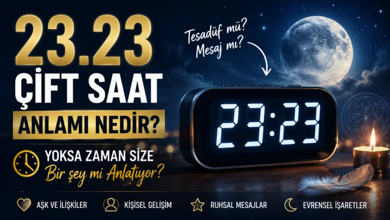 23.23 Çift Saat Anlamı Nedir? Yoksa Zaman Size Bir şey mi Anlatmak İstiyor ?
