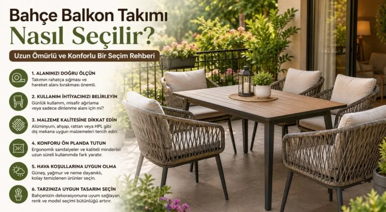 Bahçe Balkon Takımı Nasıl Seçilir? Uzun Ömürlü ve Konforlu Bir Seçim Rehberi